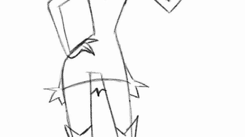 Rough animation of Vonetta for a fan animated song.